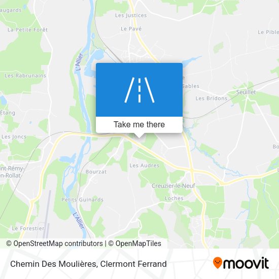 Chemin Des Moulières map