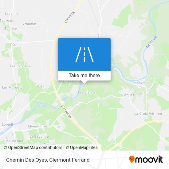 Chemin Des Oyes map