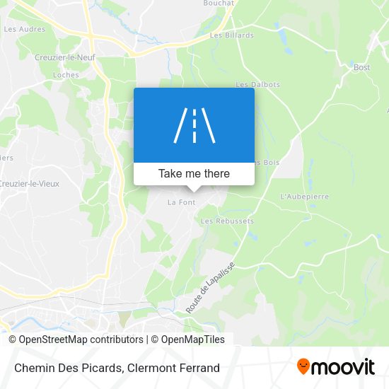 Chemin Des Picards map