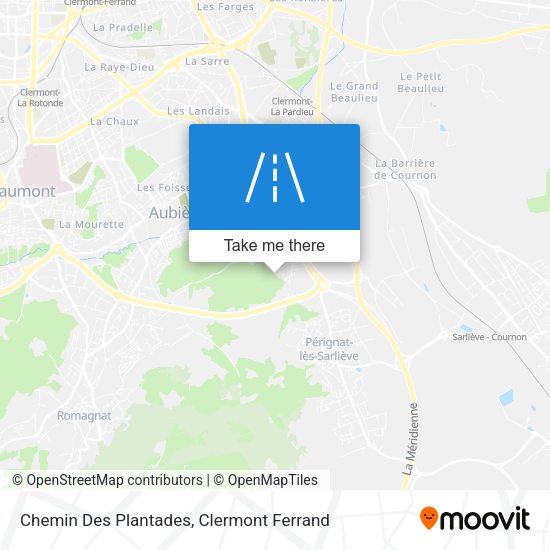 Chemin Des Plantades map