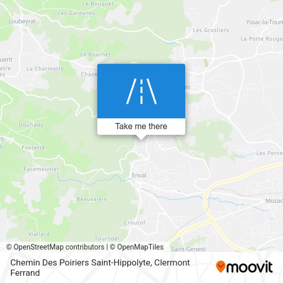 Chemin Des Poiriers Saint-Hippolyte map