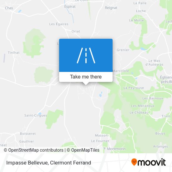 Impasse Bellevue map