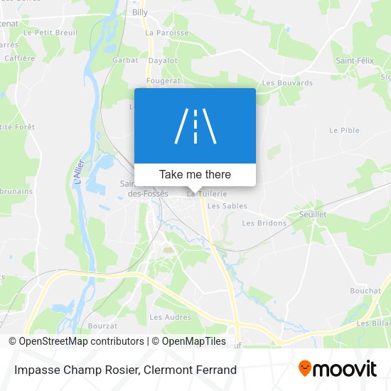 Impasse Champ Rosier map