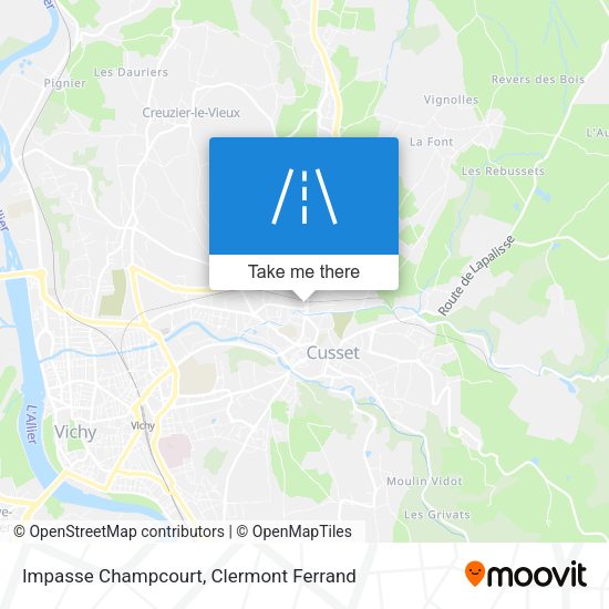 Impasse Champcourt map