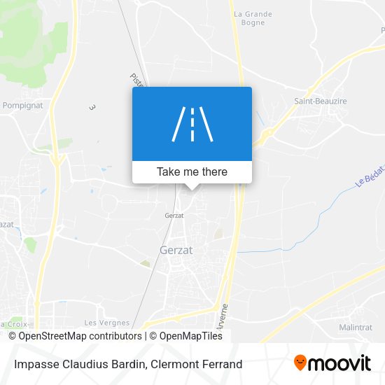 Impasse Claudius Bardin map