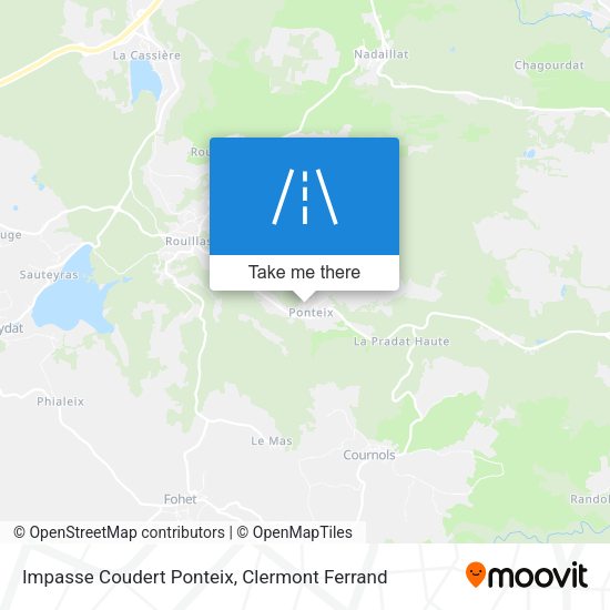 Impasse Coudert Ponteix map
