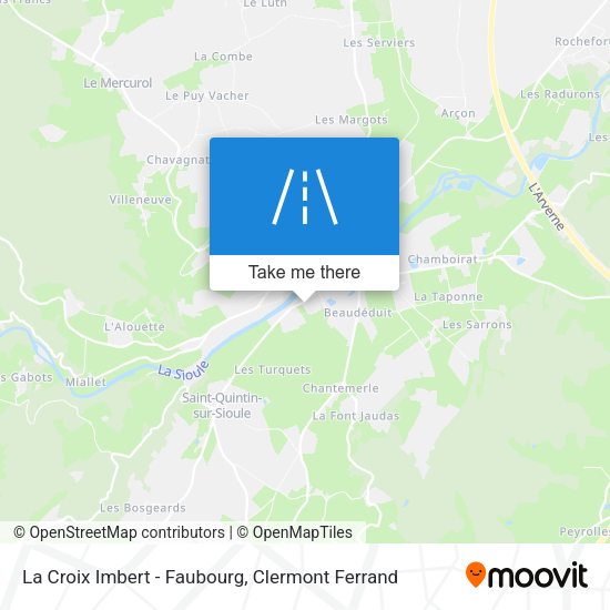 La Croix Imbert - Faubourg map