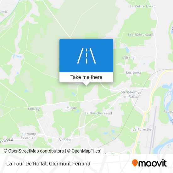 La Tour De Rollat map