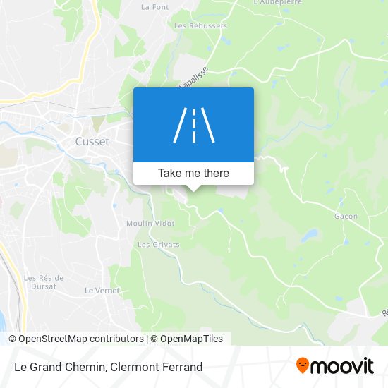 Le Grand Chemin map