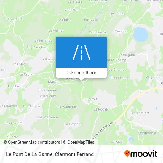 Le Pont De La Ganne map