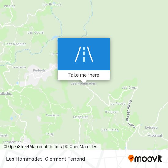 Les Hommades map