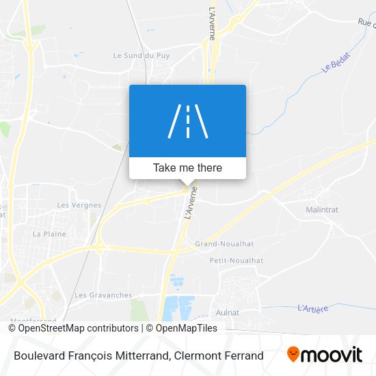 Boulevard François Mitterrand map