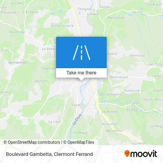 Boulevard Gambetta map