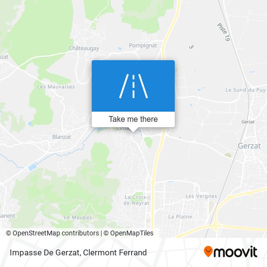 Mapa Impasse De Gerzat