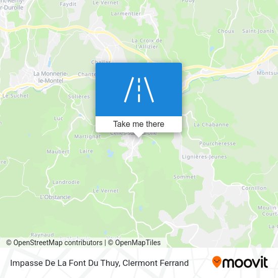 Impasse De La Font Du Thuy map