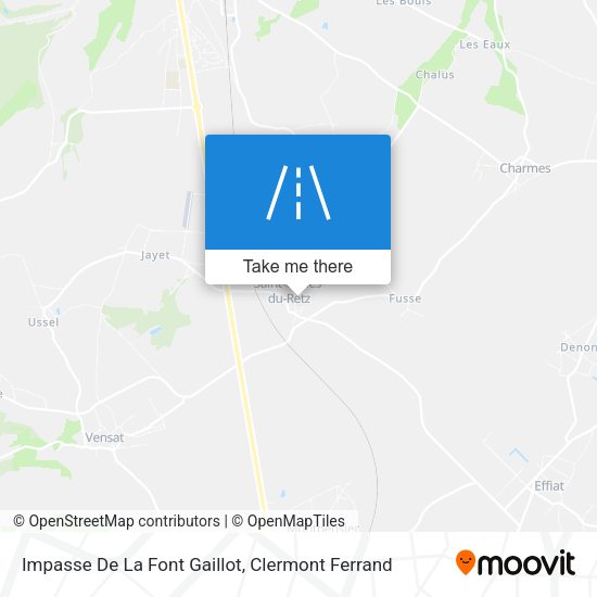 Impasse De La Font Gaillot map