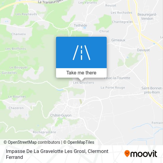 Impasse De La Gravelotte Les Grosl map