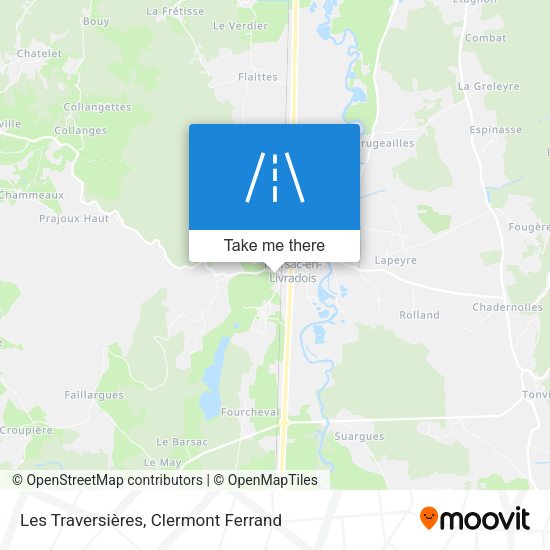 Les Traversières map