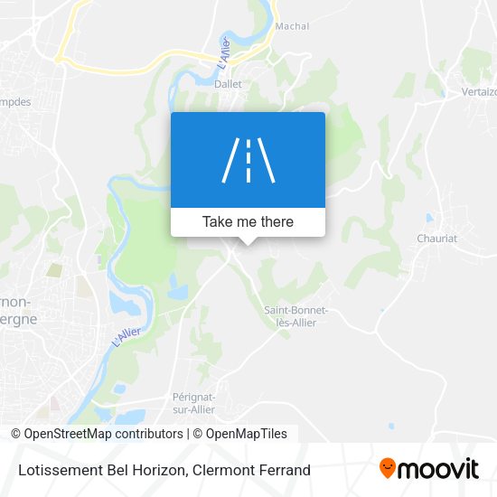 Lotissement Bel Horizon map