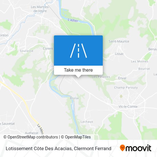 Lotissement Côte Des Acacias map