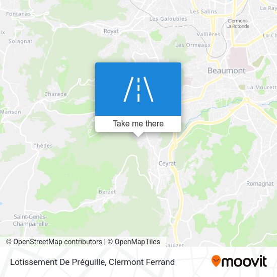 Lotissement De Préguille map