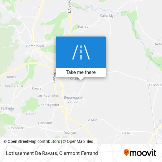 Lotissement De Ravats map
