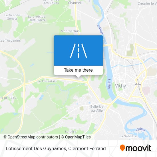 Lotissement Des Guynames map