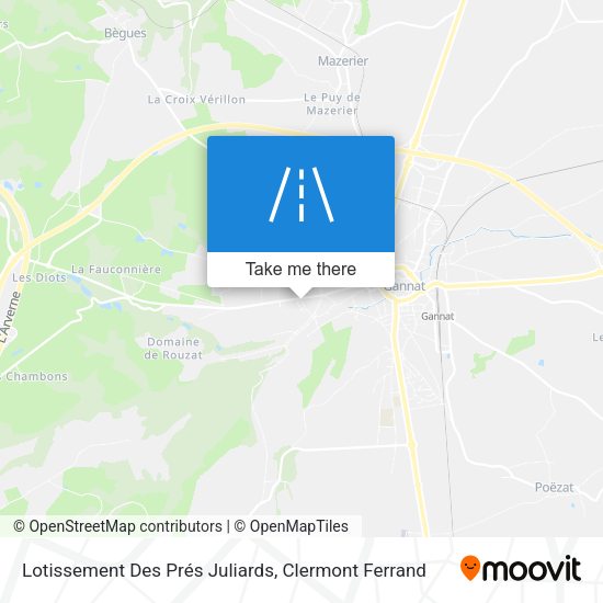 Lotissement Des Prés Juliards map