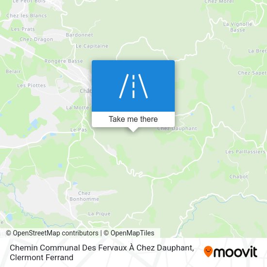 Chemin Communal Des Fervaux À Chez Dauphant map