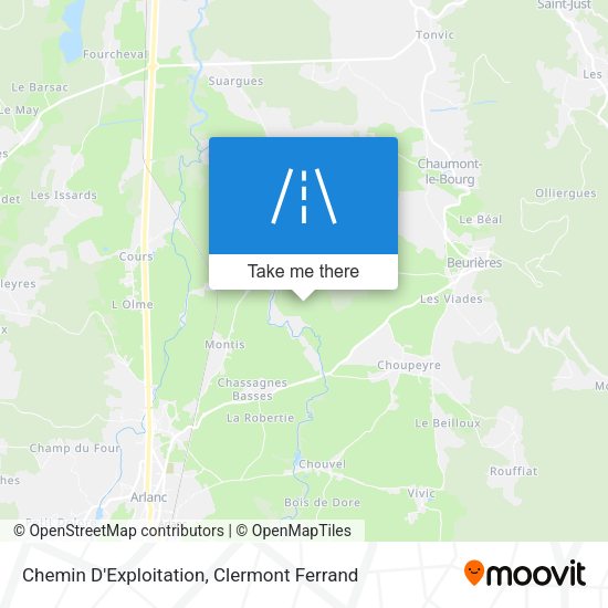 Chemin D'Exploitation map
