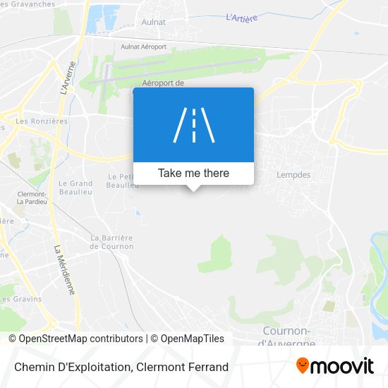 Chemin D'Exploitation map