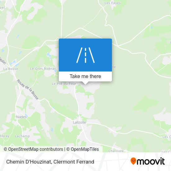 Chemin D'Houzinat map