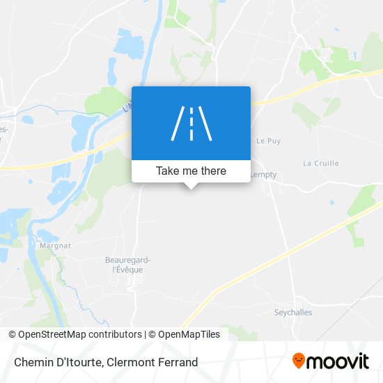 Chemin D'Itourte map