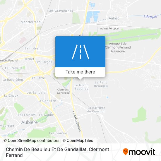 Chemin De Beaulieu Et De Gandaillat map