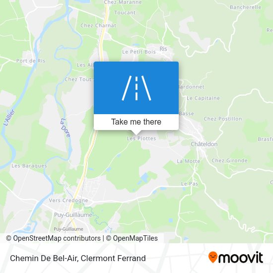 Chemin De Bel-Air map