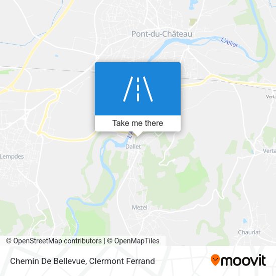 Chemin De Bellevue map