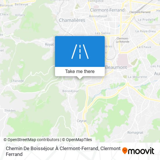 Mapa Chemin De Boisséjour À Clermont-Ferrand