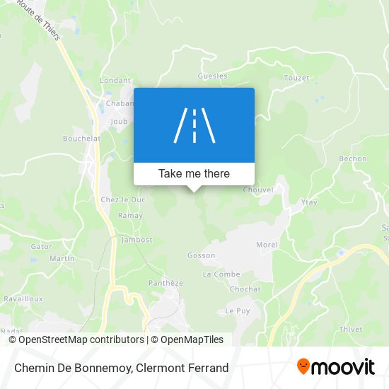 Chemin De Bonnemoy map