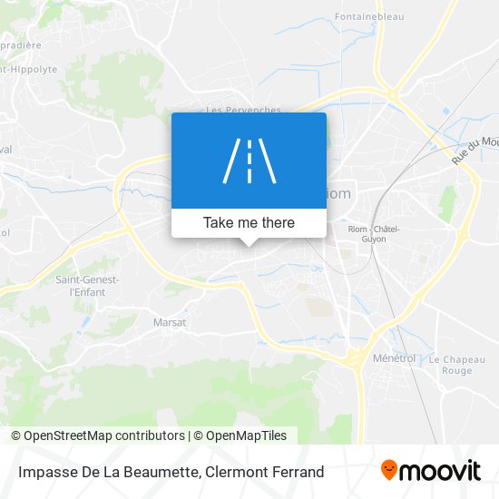 Mapa Impasse De La Beaumette