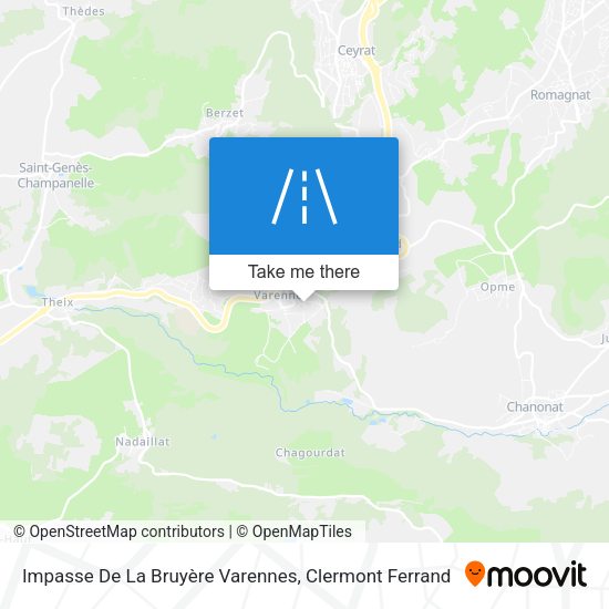 Impasse De La Bruyère Varennes map