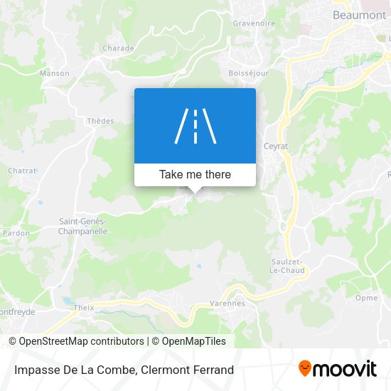 Impasse De La Combe map