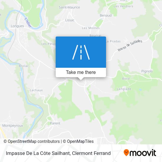 Impasse De La Côte Sailhant map