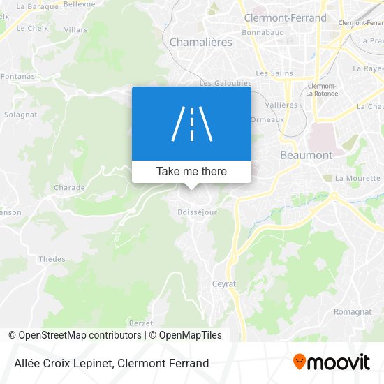 Allée Croix Lepinet map
