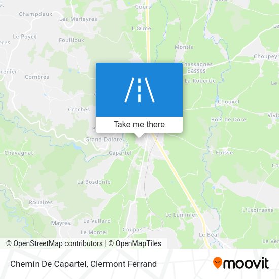 Chemin De Capartel map