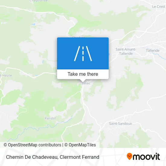 Chemin De Chadeveau map