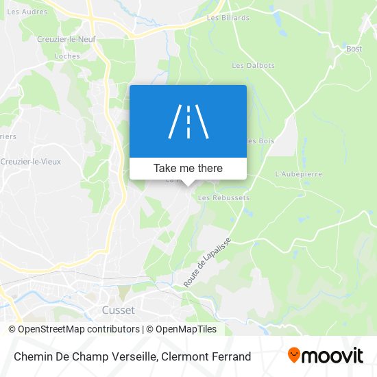 Chemin De Champ Verseille map