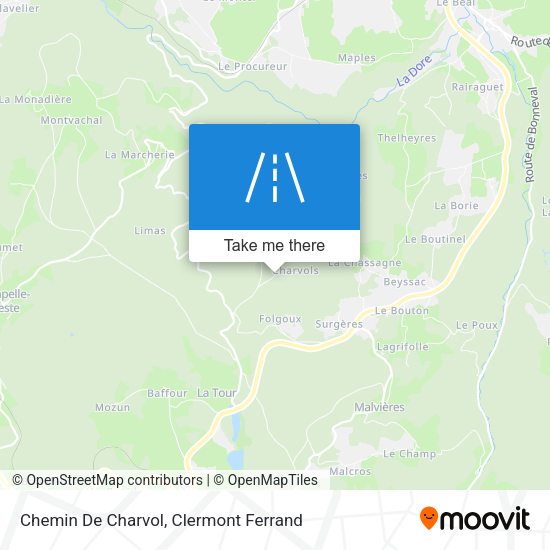 Chemin De Charvol map