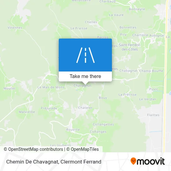Chemin De Chavagnat map
