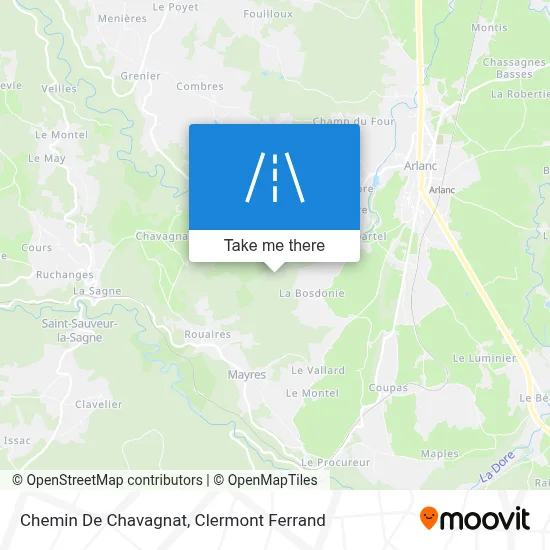 Chemin De Chavagnat map