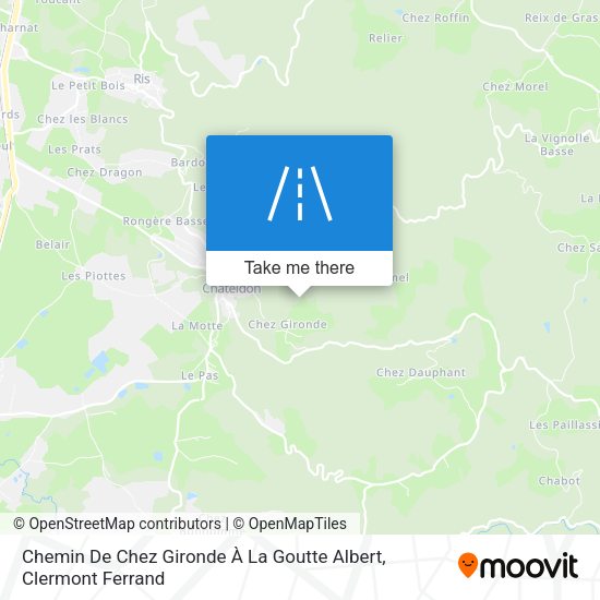 Chemin De Chez Gironde À La Goutte Albert map
